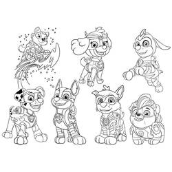 Dibujo para colorear: Paw Patrol Super Pups (Dibujos Animados y Series Animadas) #204376 - Dibujos para Colorear e Imprimir Gratis