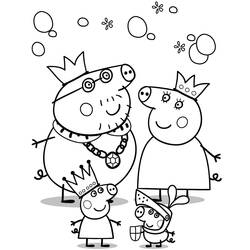 Dibujo para colorear: Peppa Pig (Dibujos Animados y Series Animadas) #43909 - Dibujos para Colorear e Imprimir Gratis