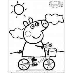 Dibujo para colorear: Peppa Pig (Dibujos Animados y Series Animadas) #43910 - Dibujos para Colorear e Imprimir Gratis