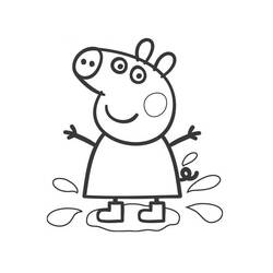 Dibujo para colorear: Peppa Pig (Dibujos Animados y Series Animadas) #43911 - Dibujos para Colorear e Imprimir Gratis