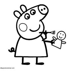 Dibujo para colorear: Peppa Pig (Dibujos Animados y Series Animadas) #43929 - Dibujos para Colorear e Imprimir Gratis