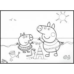 Dibujo para colorear: Peppa Pig (Dibujos Animados y Series Animadas) #43932 - Dibujos para Colorear e Imprimir Gratis