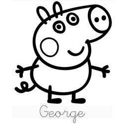 Dibujo para colorear: Peppa Pig (Dibujos Animados y Series Animadas) #43942 - Dibujos para Colorear e Imprimir Gratis
