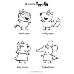 Dibujo para colorear: Peppa Pig (Dibujos Animados y Series Animadas) #43943 - Dibujos para Colorear e Imprimir Gratis