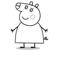 Dibujo para colorear: Peppa Pig (Dibujos Animados y Series Animadas) #43953 - Dibujos para Colorear e Imprimir Gratis