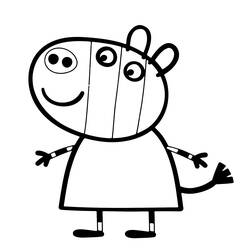 Dibujo para colorear: Peppa Pig (Dibujos Animados y Series Animadas) #43956 - Dibujos para Colorear e Imprimir Gratis