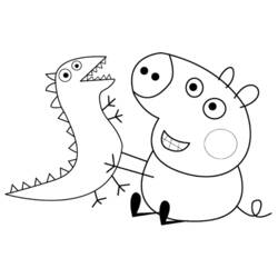 Dibujo para colorear: Peppa Pig (Dibujos Animados y Series Animadas) #43961 - Dibujos para Colorear e Imprimir Gratis