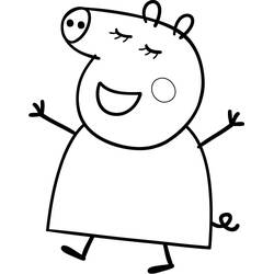 Dibujo para colorear: Peppa Pig (Dibujos Animados y Series Animadas) #43993 - Dibujos para Colorear e Imprimir Gratis