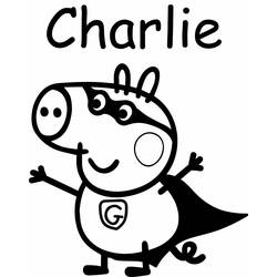 Dibujo para colorear: Peppa Pig (Dibujos Animados y Series Animadas) #44035 - Dibujos para Colorear e Imprimir Gratis