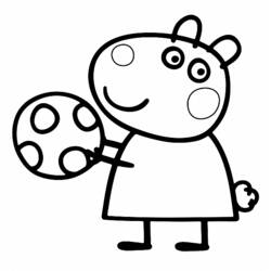 Dibujo para colorear: Peppa Pig (Dibujos Animados y Series Animadas) #44046 - Dibujos para Colorear e Imprimir Gratis