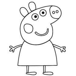 Dibujo para colorear: Peppa Pig (Dibujos Animados y Series Animadas) #44088 - Dibujos para Colorear e Imprimir Gratis