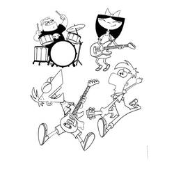 Dibujo para colorear: Phineas y Ferb (Dibujos Animados y Series Animadas) #207720 - Dibujos para Colorear e Imprimir Gratis