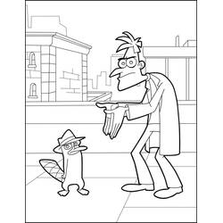 Dibujo para colorear: Phineas y Ferb (Dibujos Animados y Series Animadas) #207733 - Dibujos para Colorear e Imprimir Gratis