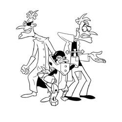 Dibujos para colorear: Phineas y Ferb - Dibujos para Colorear e Imprimir Gratis