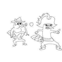 Dibujo para colorear: Phineas y Ferb (Dibujos Animados y Series Animadas) #207737 - Dibujos para Colorear e Imprimir Gratis