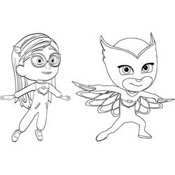 Dibujo para colorear: PJ Masks (Dibujos Animados y Series Animadas) #175815 - Dibujos para Colorear e Imprimir Gratis