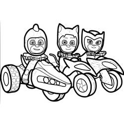 Dibujo para colorear: PJ Masks (Dibujos Animados y Series Animadas) #175828 - Dibujos para Colorear e Imprimir Gratis