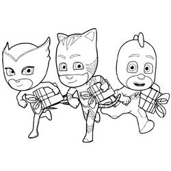 Dibujo para colorear: PJ Masks (Dibujos Animados y Series Animadas) #175836 - Dibujos para Colorear e Imprimir Gratis