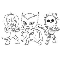 Dibujo para colorear: PJ Masks (Dibujos Animados y Series Animadas) #175838 - Dibujos para Colorear e Imprimir Gratis