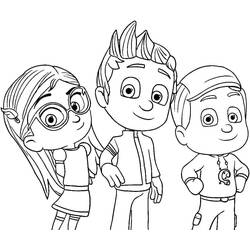 Dibujo para colorear: PJ Masks (Dibujos Animados y Series Animadas) #175840 - Dibujos para Colorear e Imprimir Gratis