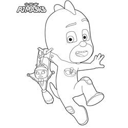 Dibujo para colorear: PJ Masks (Dibujos Animados y Series Animadas) #175843 - Dibujos para Colorear e Imprimir Gratis