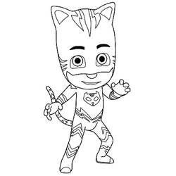 Dibujo para colorear: PJ Masks (Dibujos Animados y Series Animadas) #175851 - Dibujos para Colorear e Imprimir Gratis
