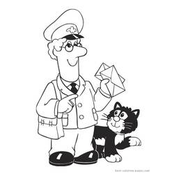Dibujo para colorear: Postman Pat (Dibujos Animados y Series Animadas) #49486 - Dibujos para Colorear e Imprimir Gratis