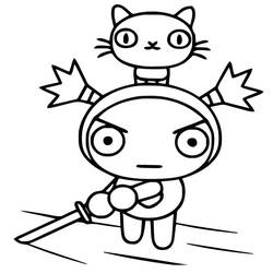 Dibujo para colorear: Pucca (Dibujos Animados y Series Animadas) #186599 - Dibujos para Colorear e Imprimir Gratis