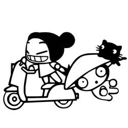Dibujo para colorear: Pucca (Dibujos Animados y Series Animadas) #186602 - Dibujos para Colorear e Imprimir Gratis