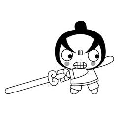 Dibujo para colorear: Pucca (Dibujos Animados y Series Animadas) #186609 - Dibujos para Colorear e Imprimir Gratis