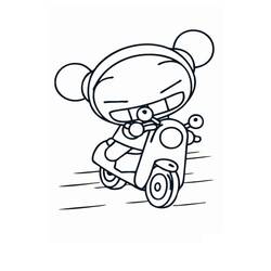 Dibujo para colorear: Pucca (Dibujos Animados y Series Animadas) #186611 - Dibujos para Colorear e Imprimir Gratis