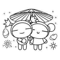 Dibujo para colorear: Pucca (Dibujos Animados y Series Animadas) #186613 - Dibujos para Colorear e Imprimir Gratis