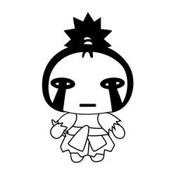 Dibujo para colorear: Pucca (Dibujos Animados y Series Animadas) #186614 - Dibujos para Colorear e Imprimir Gratis