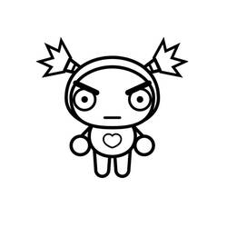 Dibujo para colorear: Pucca (Dibujos Animados y Series Animadas) #186615 - Dibujos para Colorear e Imprimir Gratis