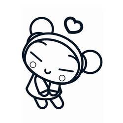 Dibujo para colorear: Pucca (Dibujos Animados y Series Animadas) #186617 - Dibujos para Colorear e Imprimir Gratis