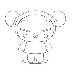 Dibujo para colorear: Pucca (Dibujos Animados y Series Animadas) #186622 - Dibujos para Colorear e Imprimir Gratis