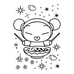 Dibujo para colorear: Pucca (Dibujos Animados y Series Animadas) #186623 - Dibujos para Colorear e Imprimir Gratis