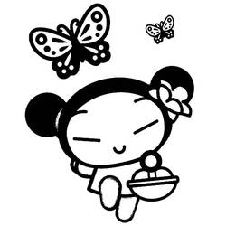 Dibujo para colorear: Pucca (Dibujos Animados y Series Animadas) #186624 - Dibujos para Colorear e Imprimir Gratis