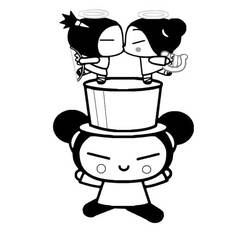 Dibujo para colorear: Pucca (Dibujos Animados y Series Animadas) #186625 - Dibujos para Colorear e Imprimir Gratis