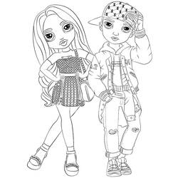 Dibujo para colorear: Rainbow High (Dibujos Animados y Series Animadas) #201034 - Dibujos para Colorear e Imprimir Gratis