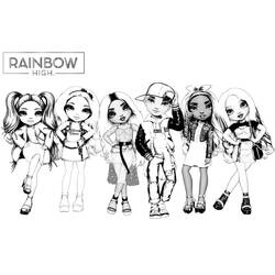 Dibujo para colorear: Rainbow High (Dibujos Animados y Series Animadas) #201037 - Dibujos para Colorear e Imprimir Gratis