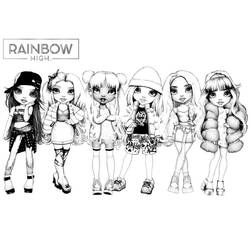 Dibujo para colorear: Rainbow High (Dibujos Animados y Series Animadas) #201039 - Dibujos para Colorear e Imprimir Gratis