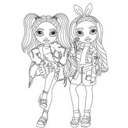 Dibujo para colorear: Rainbow High (Dibujos Animados y Series Animadas) #201040 - Dibujos para Colorear e Imprimir Gratis
