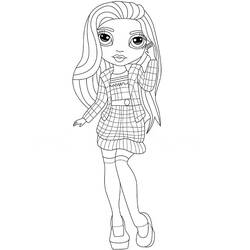 Dibujo para colorear: Rainbow High (Dibujos Animados y Series Animadas) #201065 - Dibujos para Colorear e Imprimir Gratis