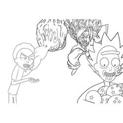 Dibujo para colorear: Rick y Morty (Dibujos Animados y Series Animadas) #208193 - Dibujos para Colorear e Imprimir Gratis