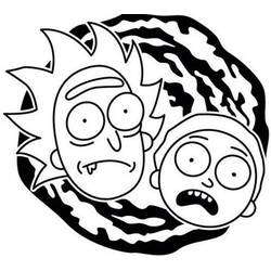 Dibujo para colorear: Rick y Morty (Dibujos Animados y Series Animadas) #208195 - Dibujos para Colorear e Imprimir Gratis