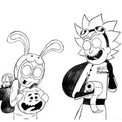 Dibujo para colorear: Rick y Morty (Dibujos Animados y Series Animadas) #208200 - Dibujos para Colorear e Imprimir Gratis