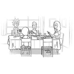 Dibujo para colorear: Rick y Morty (Dibujos Animados y Series Animadas) #208202 - Dibujos para Colorear e Imprimir Gratis