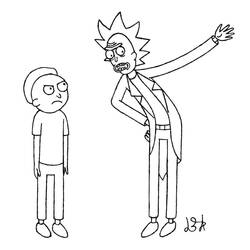Dibujo para colorear: Rick y Morty (Dibujos Animados y Series Animadas) #208205 - Dibujos para Colorear e Imprimir Gratis