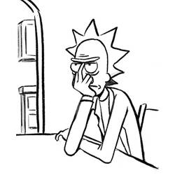 Dibujo para colorear: Rick y Morty (Dibujos Animados y Series Animadas) #208206 - Dibujos para Colorear e Imprimir Gratis